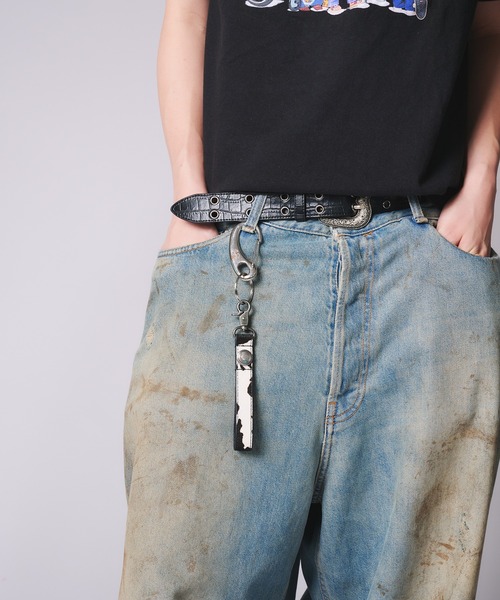 WISH FOR EVER（ウィッシュフォーエバー）の「CONCHO DESIGN KEY RING（LONG）/ コンチョデザインキーリング(ロング)（キーホルダー・メンズ・ブラック/その他・FREE）」の9枚目の写真