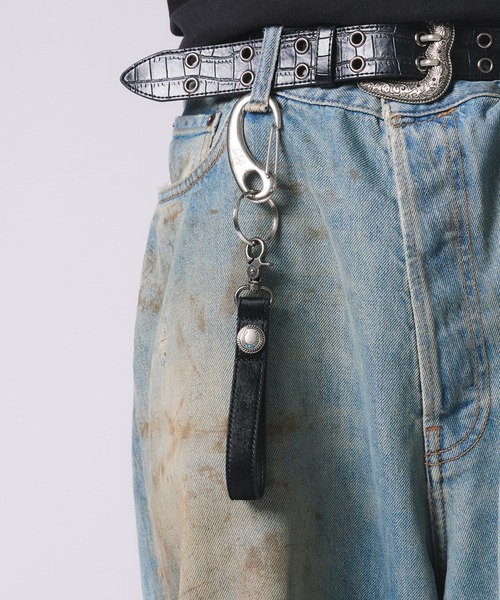 WISH FOR EVER（ウィッシュフォーエバー）の「CONCHO DESIGN KEY RING（LONG）/ コンチョデザインキーリング(ロング)（キーホルダー・メンズ・ブラック/その他・FREE）」の14枚目の写真