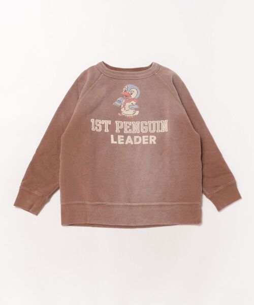 DENIM DUNGAREE（デニムダンガリー）の「Vintage Fleece PENNIE LEADER Sweat Shirt（スウェット・キッズ・ブラウン・115/125）」の3枚目の写真