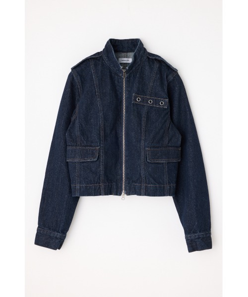 STAND NECK ZIP デニムジャケット（デニムジャケット）｜LAGUA GEM