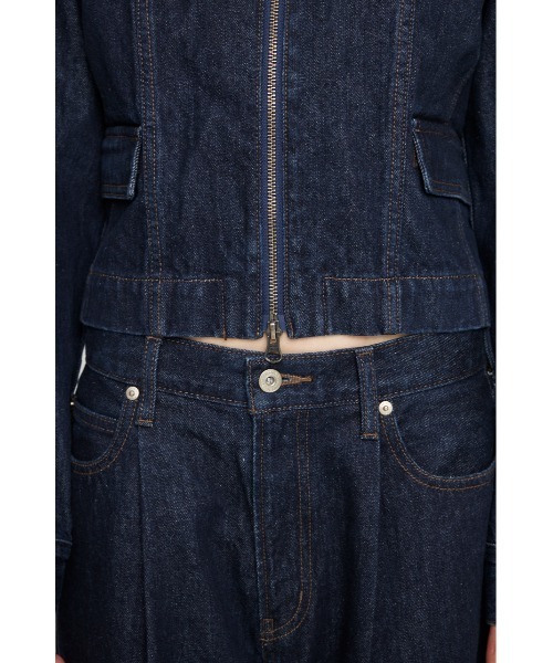 STAND NECK ZIP デニムジャケット（デニムジャケット）｜LAGUA GEM
