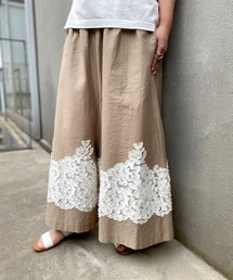 タグ付 BEARDSLEY カットジャガードサルエルパンツ グリーン タグ付 BEARDSLEY カットジャガードサルエルパンツ グリーン