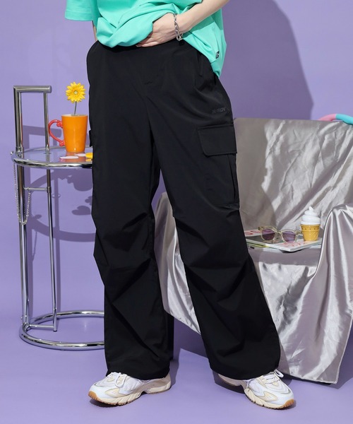 NERDY(ノルディ)の「ベーシックカーゴウーブンパンツ(その他パンツ・レディース・グレー/ブラック/ベージュ/ピンク・SS/L/M/S)」の6枚目の写真