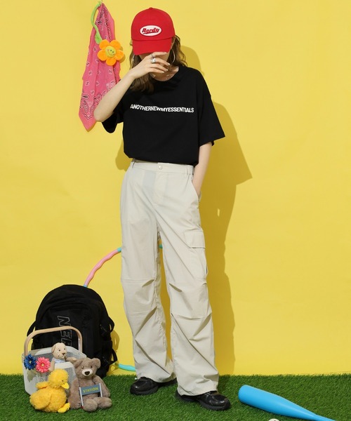 NERDY(ノルディ)の「ベーシックカーゴウーブンパンツ(その他パンツ・レディース・グレー/ブラック/ベージュ/ピンク・SS/L/M/S)」の20枚目の写真