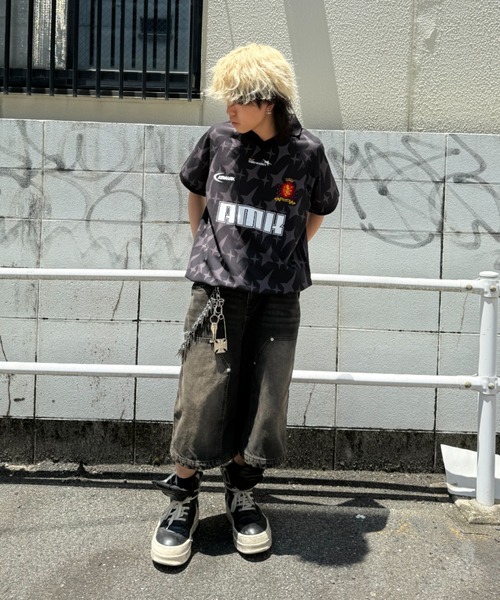 ATMARK(アットマーク)の「《2サイズ展開 / UNISEX 》AMKロゴ ゲームシャツ(Tシャツ/カットソー・メンズ・ホワイト/ネイビー/ブラック/ピンク・LARGE/MEDIUM)」の11枚目の写真