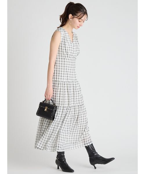 CELFORD(セルフォード)の「サッカーチェックワンピース(ワンピース・レディース・マルチ/ブラック/クリーム・38/36)」の13枚目の写真