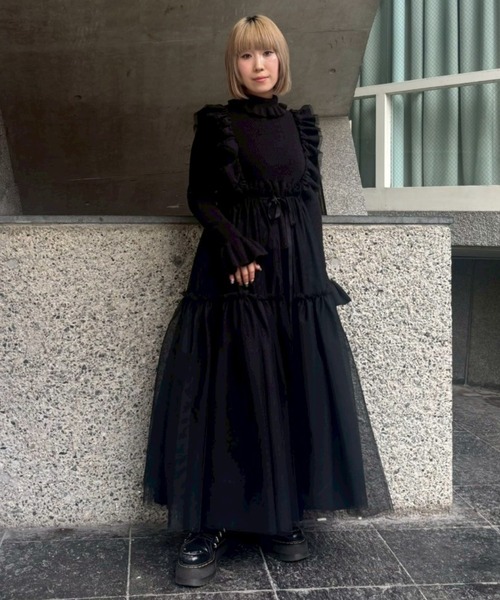 Candy Stripper（キャンディストリッパー）の「PEPLUM TURTLE ニット（ニット/セーター・レディース・ヘザーグレー/アイボリー/ブラック・FREE）」の10枚目の写真