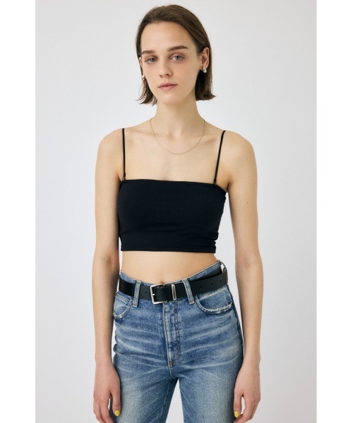 MOUSSY（マウジー）の「SQUARE NECK PLAIN キャミソール（キャミソール・レディース・ブラック/ホワイト・1/0/2）」の3枚目の写真