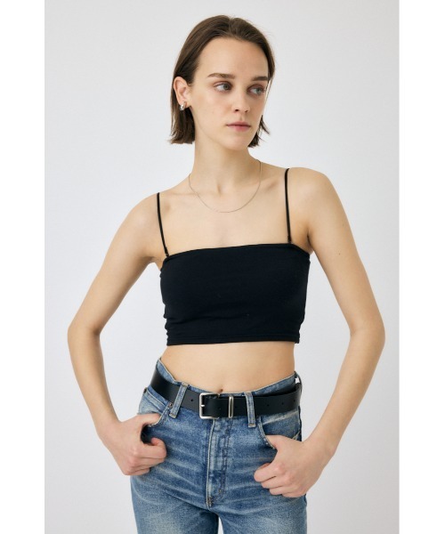 MOUSSY（マウジー）の「SQUARE NECK PLAIN キャミソール（キャミソール・レディース・ブラック/ホワイト・1/0/2）」の5枚目の写真
