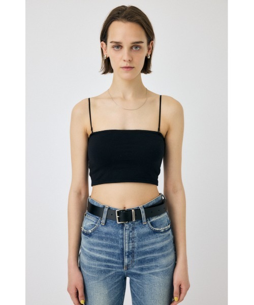 MOUSSY（マウジー）の「SQUARE NECK PLAIN キャミソール（キャミソール・レディース・ブラック/ホワイト・1/0/2）」の6枚目の写真