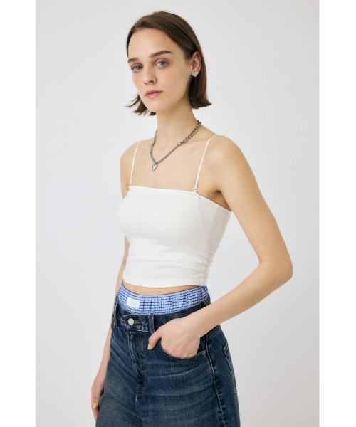 MOUSSY（マウジー）の「SQUARE NECK PLAIN キャミソール（キャミソール・レディース・ブラック/ホワイト・1/0/2）」の21枚目の写真