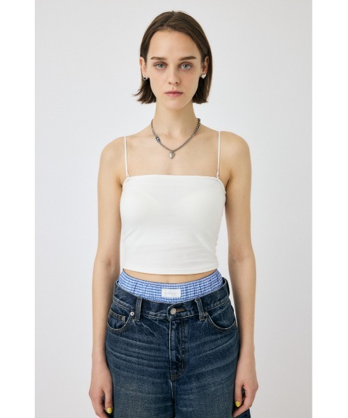 MOUSSY（マウジー）の「SQUARE NECK PLAIN キャミソール（キャミソール・レディース・ブラック/ホワイト・1/0/2）」の22枚目の写真