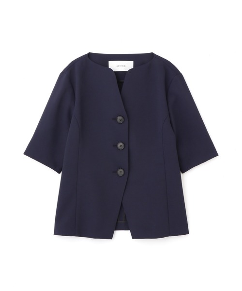 Adore ノーカラー　ジャケット　未使用タグつき ADORE｜アドーアのノーカラージャケット通販 - ZOZOTOWN