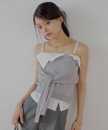 Chico | 紐取り外しフロント巻きニットベア(キャミソール)