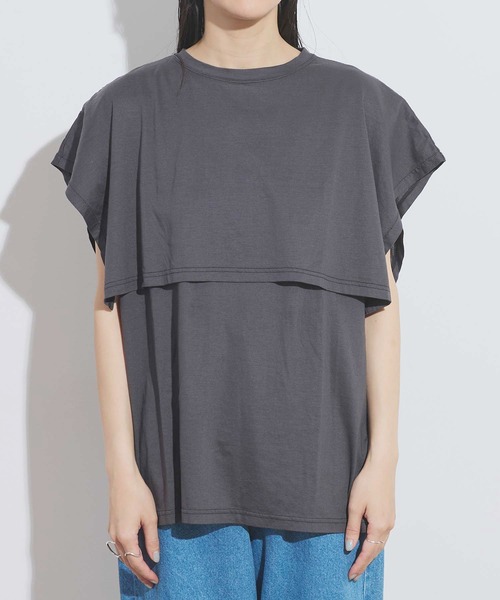 double no sleeve（Tシャツ/カットソー）｜fig London（フィグ