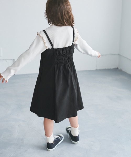 ROPE' PICNIC(ロペピクニック)の「【KIDS/キッズ】マーメイドキャミワンピース(ワンピース・キッズ・ブラック/ベージュ・S/M/L)」の17枚目の写真