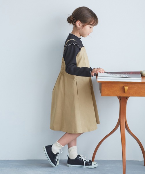 ROPE' PICNIC(ロペピクニック)の「【KIDS/キッズ】マーメイドキャミワンピース(ワンピース・キッズ・ブラック/ベージュ・S/M/L)」の18枚目の写真