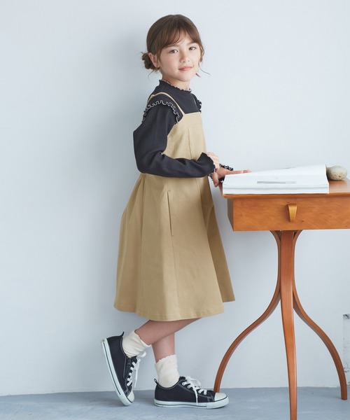 ROPE' PICNIC(ロペピクニック)の「【KIDS/キッズ】マーメイドキャミワンピース(ワンピース・キッズ・ブラック/ベージュ・S/M/L)」の19枚目の写真