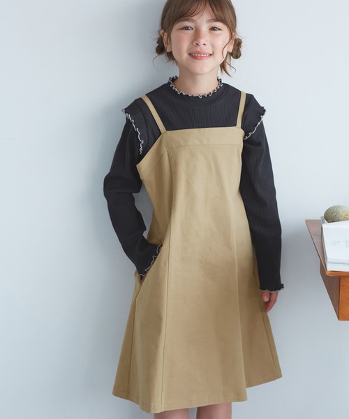 ROPE' PICNIC(ロペピクニック)の「【KIDS/キッズ】マーメイドキャミワンピース(ワンピース・キッズ・ブラック/ベージュ・S/M/L)」の21枚目の写真