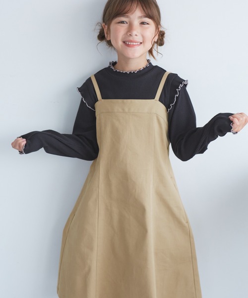 ROPE' PICNIC(ロペピクニック)の「【KIDS/キッズ】マーメイドキャミワンピース(ワンピース・キッズ・ブラック/ベージュ・S/M/L)」の22枚目の写真