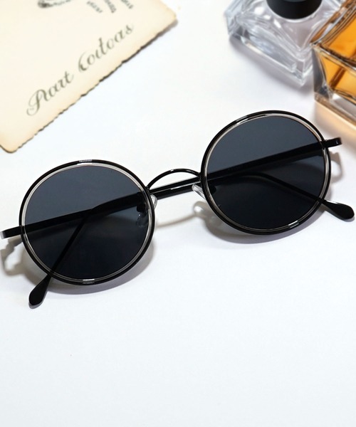 FUNALIVE(ファンアライブ)の「BOSTON /ROUND/OVAL RETRO SUNGLASSES(サングラス・メンズ・ブラック系1/ライトグレー系2/ブルー系1/ベージュ系1/ライトグリーン系1/ブラック系2/ダークグリーン系1/グレー系1/ベージュ系2/ブルー系2/ライトグレー系3/ライトグリーン系2/ブルー系3/ブラウン系2/グレー系2/ブルー系その他/ブラウン系その他/ブラウン系1/ライトグレー系1/ブラック系その他/グリーン系1/ライトグレー系4/ブラウン系4/ブラック系3/ブラウン系5/ダークグリーン系2/ブルー系4/ベージュ系3/グレー系4/ブラック系4・FREE)」の5枚目の写真