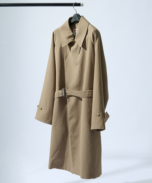 美品　トラディショナルウェザーウェア　現行　ステンカラーコート　薄手　ベージュ Traditional Weatherwear（トラディショナルウェザーウェア