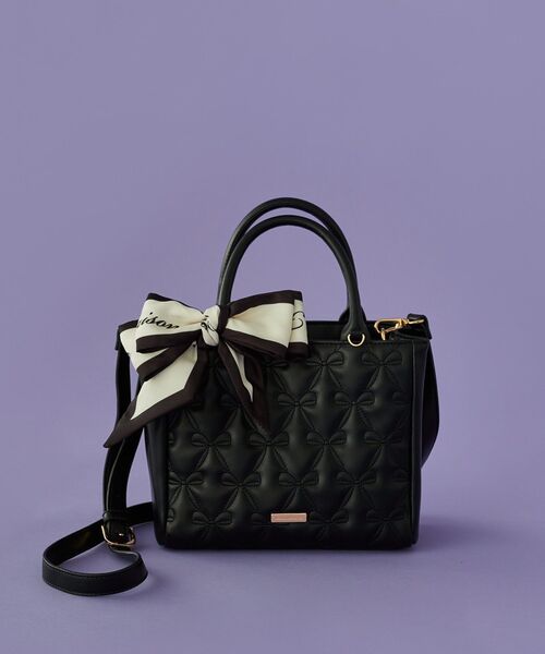 スカーフ付きリボンキルティング2Wayトート（トートバッグ）｜Maison