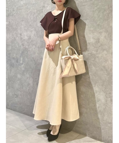 Maison de FLEUR(メゾンドフルール)の「スカーフ付きリボンキルティング2Wayトート(トートバッグ・レディース・ブラック/ライトピンク・FREE)」の19枚目の写真