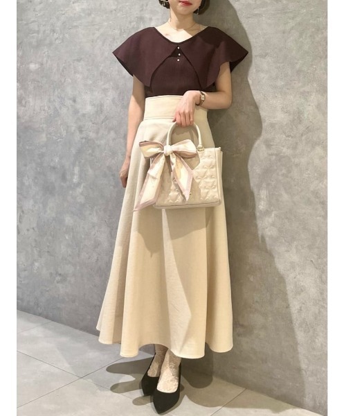 Maison de FLEUR(メゾンドフルール)の「スカーフ付きリボンキルティング2Wayトート(トートバッグ・レディース・ブラック/ライトピンク・FREE)」の20枚目の写真