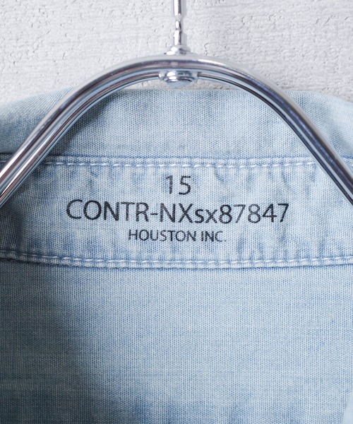 HOUSTON(ヒューストン)の「【T13】【HOUSTON】USA COTTON CHAMBRAY LONGSLEEVE SHIRT 41092(シャツ/ブラウス・メンズ・ブルー系その他/ブルー系その他2/インディゴブルー・15 /18/16/17)」の21枚目の写真