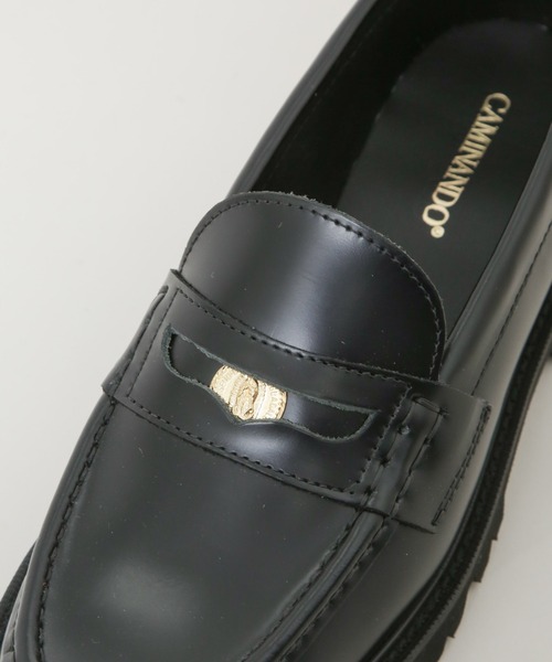 セール】CAMINANDO/別注 ALMOND TOE PENNY LOAFERS（ローファー