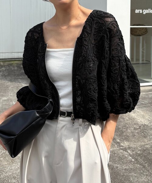 カプリシューレマージュ　シアーブルゾン CAPRICIEUX LE'MAGE（カプリシューレマージュ）の「シアーブルゾン