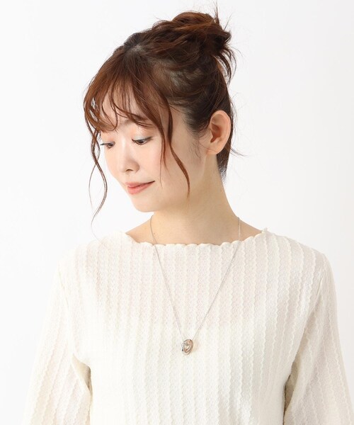 ITS'DEMO(イッツデモ)の「クリアリングMIXスライドネックレス(ネックレス・レディース・ゴールド/シルバー・00)」の3枚目の写真