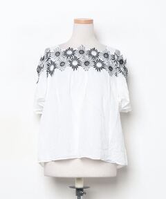 MEDI SATIN DOCKING TUNIC TEE（Tシャツ/カットソー）｜Ameri