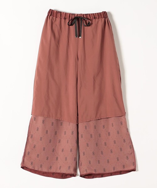 カランシエル（quaranciel）/quaranciel:〈手洗い可能〉モノグラム ドット リラックス ワイド パンツ quaranciel:〈手洗い可能〉モノグラム ドット リラックス ワイド