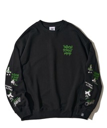 VISION STREET WEAR | 【VISION STREET WEAR】オリジナルグラフィック スリーブゴースト刺繍 クルーネックスウェットプルオーバー(スウェット)