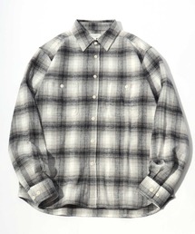 2026AW HEAVY FLANNEL USAコットン ヘビーウェイト オンブレネルチェック ワークシャツ