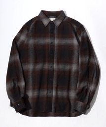 2026AW HEAVY FLANNEL USAコットン ヘビーウェイト オンブレネルチェック ワークシャツ