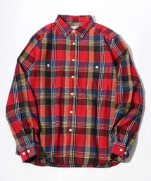 2026AW HEAVY FLANNEL USAコットン ヘビーウェイト オンブレネルチェック ワークシャツ