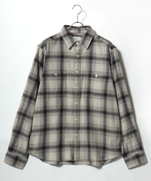 MARUKAWA（マルカワ）の「2026SS USAコットン ヘビーウェイト オンブレネルチェック ワークシャツ（シャツ/ブラウス・メンズ・ブラック/レッド/ネイビー/ブラウン/イエロー/キャメル/アイボリー/カーキ・M/L/LL）」の13枚目の写真