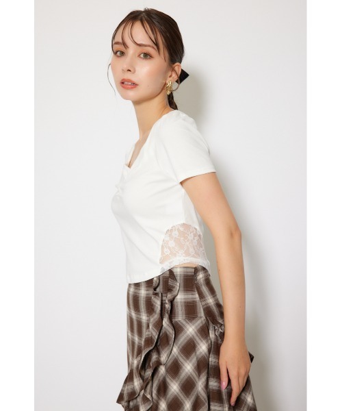 rienda半袖ジャケット セール】チェッククロップドハーフスリーブジャケット 夏服 半袖