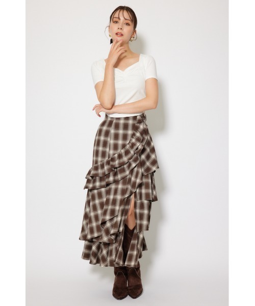 rienda(リエンダ)の「レースカッティングタイトトップス 春服 夏服 秋服 半袖(Tシャツ/カットソー・レディース・ブラック/杢グレー/ホワイト・FREE)」の14枚目の写真