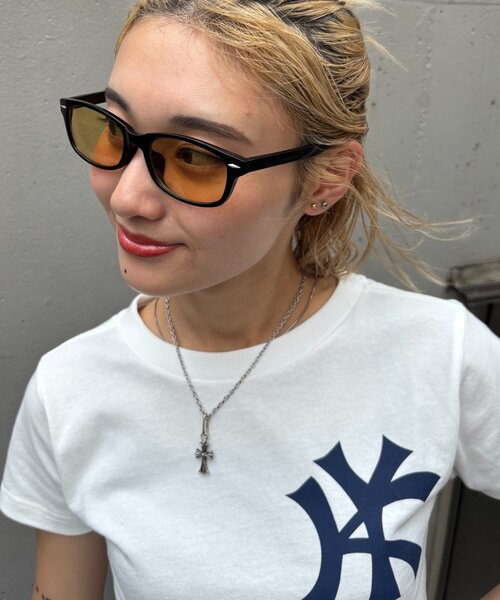 WHO'S WHO gallery（フーズフーギャラリー）の「オーバルカラーサングラス（サングラス・メンズ・グレー/ブラウン/グリーン/イエロー・FREE）」の4枚目の写真