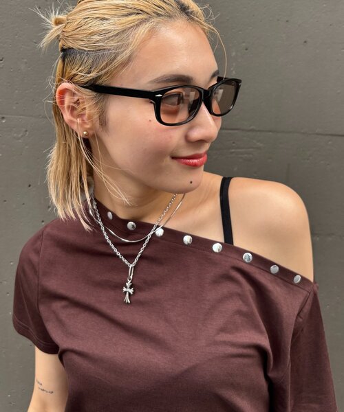 WHO'S WHO gallery（フーズフーギャラリー）の「オーバルカラーサングラス（サングラス・メンズ・グレー/ブラウン/グリーン/イエロー・FREE）」の8枚目の写真