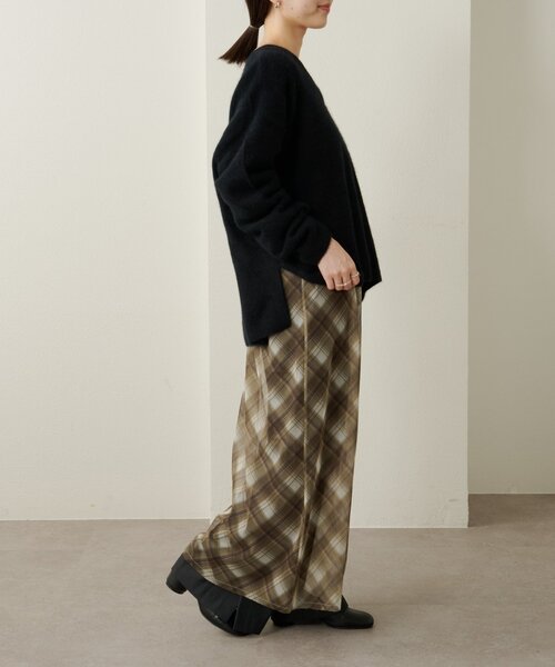 Omekashi（オメカシ）の「ファーウールVプルオーバー（ニット/セーター