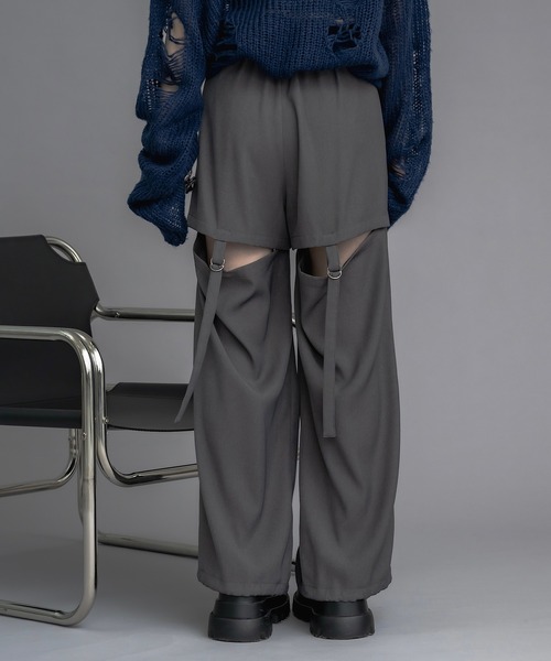 17HR（セブンティーンアワーズ）の「マルチウェイセパレートパンツ（スラックス・レディース・ブラック/グレー・MEDIUM/SMALL）」の17枚目の写真