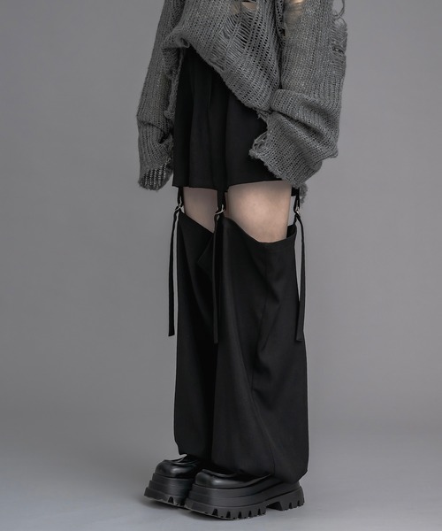 17HR（セブンティーンアワーズ）の「マルチウェイセパレートパンツ（スラックス・レディース・ブラック/グレー・MEDIUM/SMALL）」の4枚目の写真