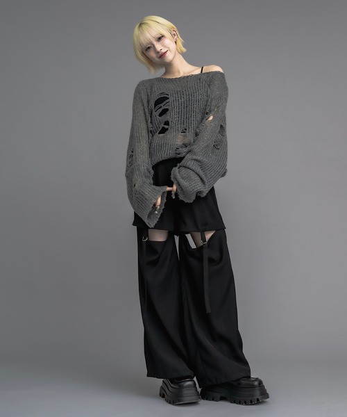 17HR（セブンティーンアワーズ）の「マルチウェイセパレートパンツ（スラックス・レディース・ブラック/グレー・MEDIUM/SMALL）」の19枚目の写真