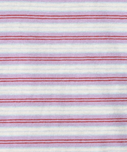 green label relaxing（グリーンレーベルリラクシング）の「マルチボーダー ロングスリーブ Tシャツ / キッズ  100cm-160cm（Tシャツ/カットソー・キッズ・ブラック/ブラウン系/ライラック・100cm/120cm/110cm/140cm/150cm/160cm/130cm）」の18枚目の写真