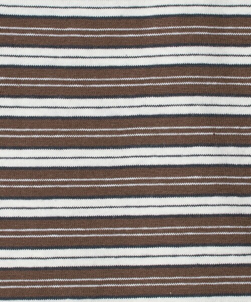 green label relaxing（グリーンレーベルリラクシング）の「マルチボーダー ロングスリーブ Tシャツ / キッズ  100cm-160cm（Tシャツ/カットソー・キッズ・ブラック/ブラウン系/ライラック・100cm/120cm/110cm/140cm/150cm/160cm/130cm）」の21枚目の写真